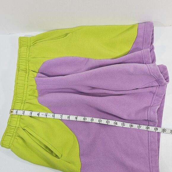 Nike Sportswear Color Clash Fleece Shorts Green/Violet DR9856-321 Men's Size XL - Picture 7 of 7